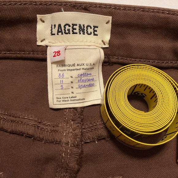 L’ Agence Margot Skinny Jeans Brown High Rise - Picture 10 of 12